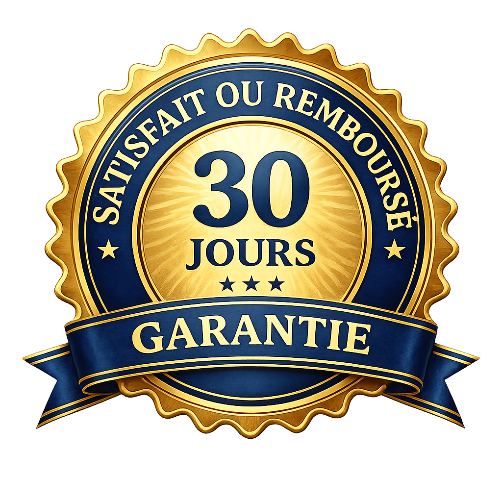 Garantie satisfait ou remboursé 30 jours